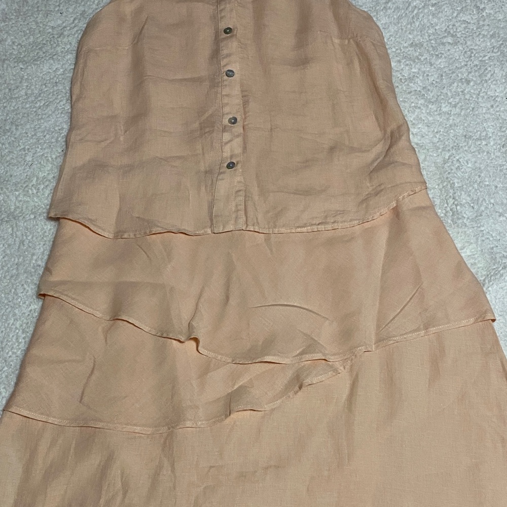 Finley women’s size small Sleeveless Peach Layered Dress women’s ¥ - Picture 4 of 13